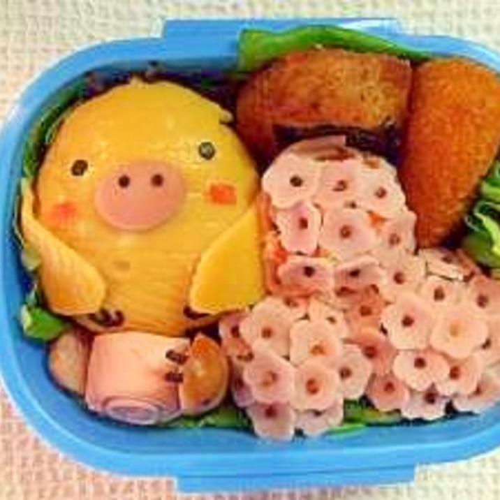 キャラ弁☆キイロトリオムライス